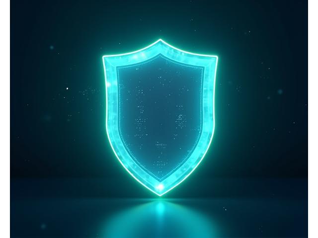 Abstract depiction of digital shield protecting data, representing Riverine Forge's privacy commitment.